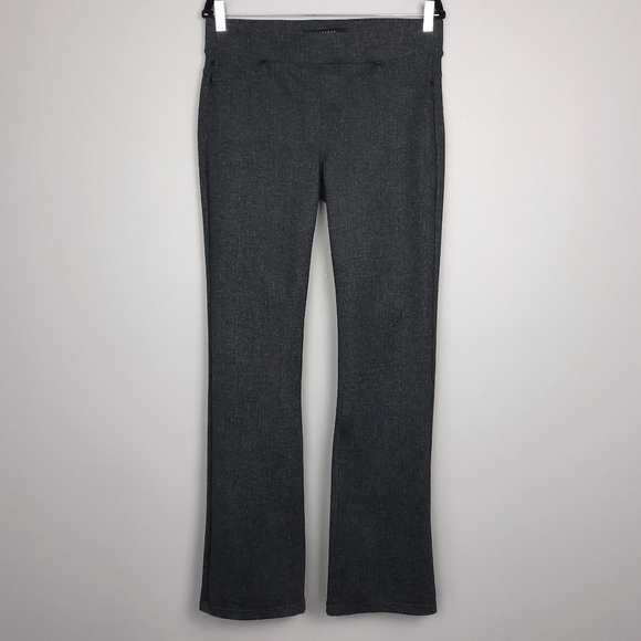 Liverpool Charcoal Gray Tweed Pull On Bootcut Ponte Pants size 10 - Picture 1 of 14
